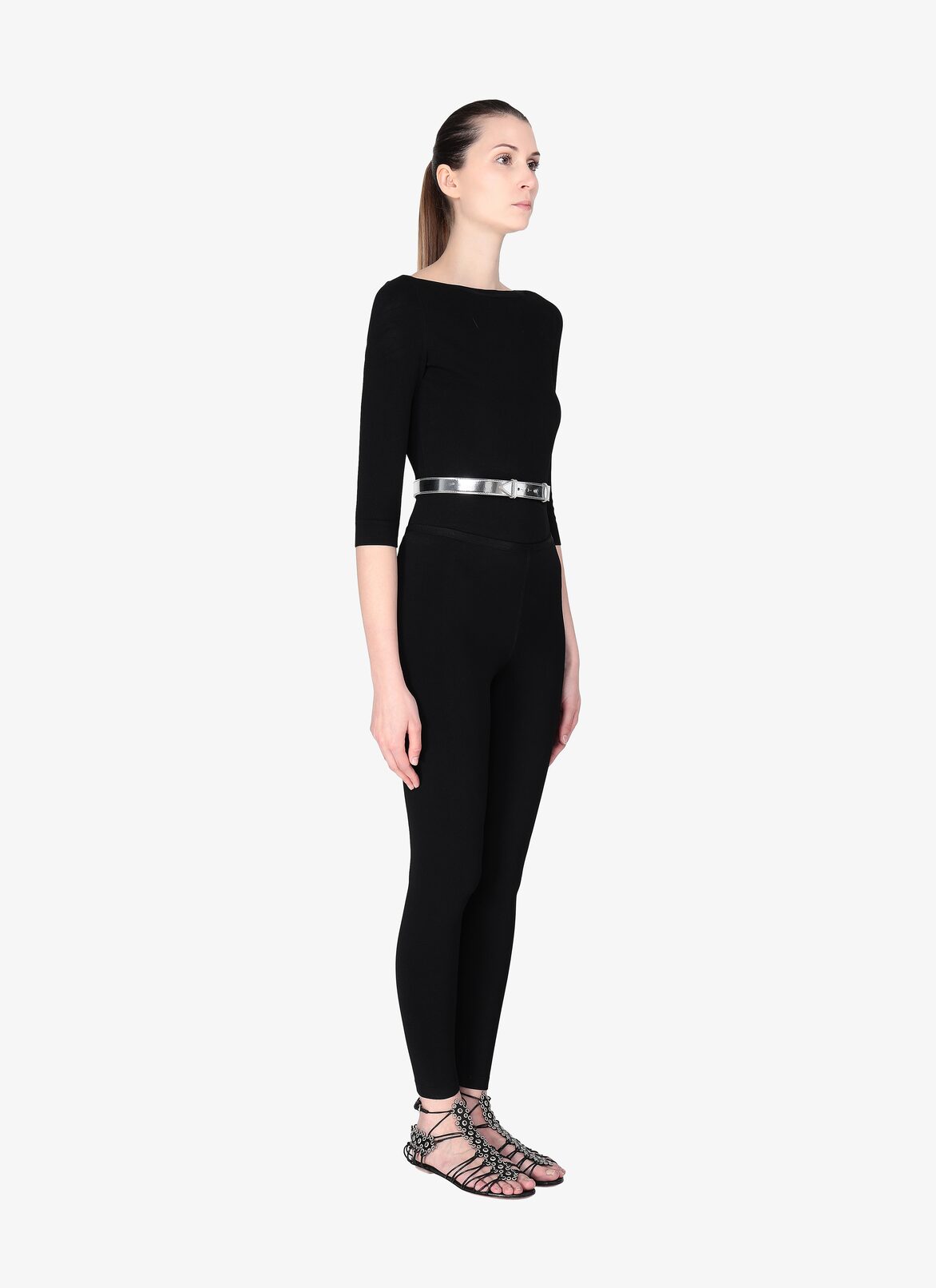 BELT CUIR METAL SILVER ALAÏA SILVER  BELT CUIR METAL SILVER